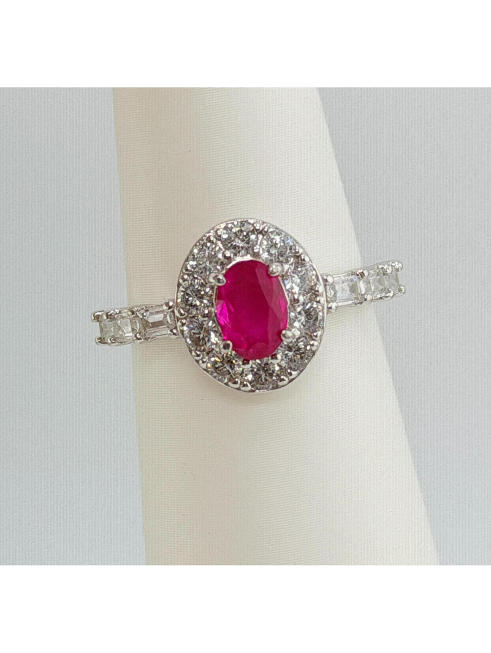 Bomb Party Sz 8 RBP5850 “Dazzled Up” Pink Sapphire +Quartz .925 Sterling RETRO